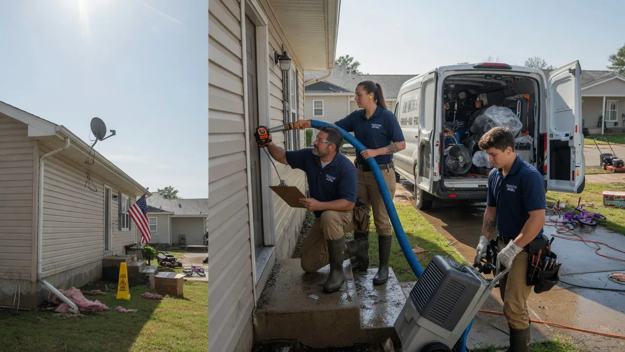 Ceiling Water Damage Restoration in Ben Franklin, TX near me